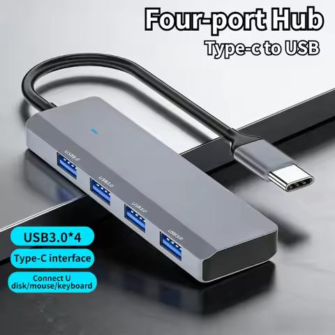 USB 3.0 Hub USB Hub 4 Port High Speed Type c Splitter 5Gbps For PC Computer Accessories Multiport HU