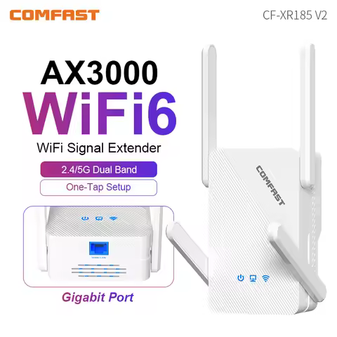 Comfast AX3000 WiFi 6 Extenders 3000Mbps 2.4G&5GHz Dual Band Wireless Repeater AX1800 Gigabit Router