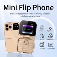 I16pro MTK mini Flip Folding Button Elderly Mobile Phone Pocket Portable Backup Function Machine i16