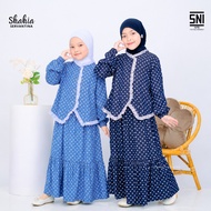KATUN Shahia Servantina - Adele Oneset Cotton Polka Dot Skirt Set for Girls Couple Mom & Kids