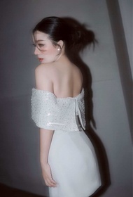 Apisara CAMELLIA SEQUINS MINI DRESS.