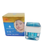 Kem Mụn Thâm Mờ sẹo Nhật Việt V13 Ngọc Trai Đen - Sữa Ong Chúa 20g (Xanh - Vàng)