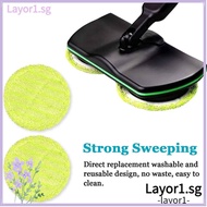 LAYOR 2 Pcs Electric Mop Replacement Cloth Absorbent Mop Pads for Electric Mop 16cm Mop Cleaning Clo