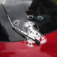 Car Wiper Sticker Dog Dalmatian Shaking Tail Sticker Dog Tail wave