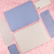 Colorful Cream Matte Case with keyboard Cover for macbook Air 13 A2681 A2337 pro 13 14 A3112 A3185 A