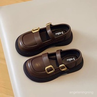 Sold Over 10,000 Girls Shoes Children Princess Small Leather 2026 Spring Summer Single Soft Sole Pea