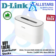 Dlink / D-Link DWR-X2000 5G AX1800 Wi-Fi 6 Router / 1xGBE LAN, Nano SIM slot (Warranty 3years with D