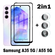 LAYAR 2-in-1 Tempered Glass Package for Samsung A55 5G Samsung A35 5G Anti-Scratch Screen Protector