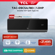 TCL 1.0 HP CoolPro | Obsidian+ Inverter Aircon Split-type Air Conditioner TAC-09CSA/BEI (Black)