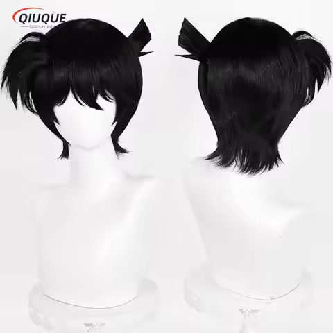 Kudou Shinichi Cosplay Wig Conan Edogawa Black Wig Jimmy Kudo Cosplay Anime Cosplay Wigs Heat Resist