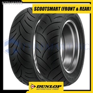 (HOT) Dunlop Tires ScootSmart 110/70-13 48P &amp; 130/70-13 63P Tubeless Motorcycle Street Tires (Front