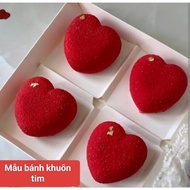 Silicone mold with 8 gourd hearts, 7 cm succulent hearts for making jelly and candles
