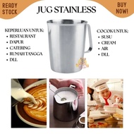 Measuring Jug 1L Thick stainless steel Milk kettle anti-rust 1000ml pitcher