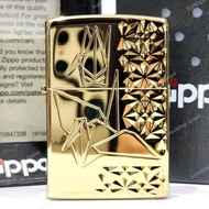 ZIPPO ORIGAMI BIRD ENGRAVE ROSE GOLD JAPAN - GHOSTORE7