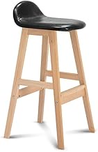 Bar Stool Eucalyptus Oil Wax Leather Bar Stool High Stool Modern Dining Chair Suitable For Bar Cafe 