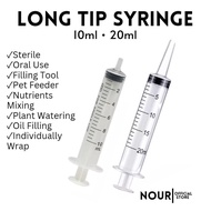 10ml & 20ml Irrigation Syringe Pump Long Tip Pet Feeder Measuring Tool Syringe Feeding