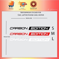 Carbon Edition Sticker reflective Stiker motor car Kereta helmet Waterproof Laptop Vinyl Decal