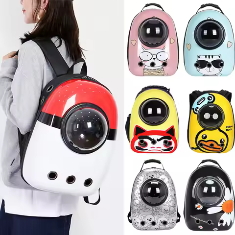 Outdoor Travel Puppy Cat Backpack Carrier Bag Breathable Pet Space Capsule Mascotas Supplies for Cat