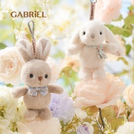 GABRIEL Cute Bunny Plush Keychain 12cm Soft Rabbit Pendant for Bag Backpack Adorable Gift for Girls