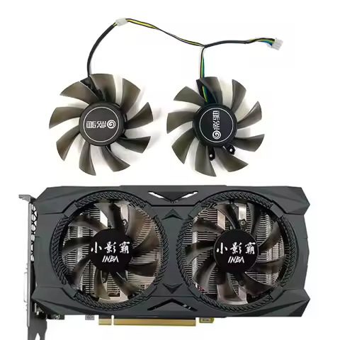NEW 75mm 4PIN T128015DU RTX 2060 SUPER GPU FAN For HASEE XIAOYINGBA RTX 2060 SUPER OC Video Card Fan