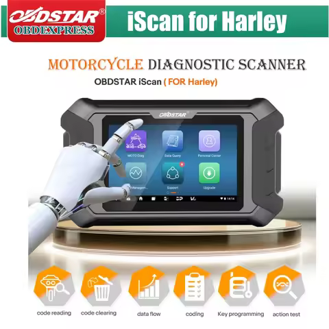 OBDSTAR iScan For Harley Davidson Motorcycle Diagnostic Scanner Support Sevice Light Reset & Key Pro