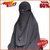 burqa hidden eyes kain shiffon selesa di pakai