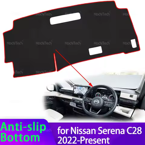 Car Dashboard Cover Mat Carpet for Nissan Serena C28 Sixth Generation 2022-Present Sunshade Protect 