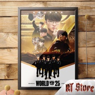 Wall Poster Frame T1 FAKER - RT Poster