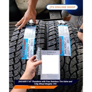 265/65R17 AT Thunderer with Free Stainless Tire Valve and 120g Wheel Weights (PRE-ORDER)