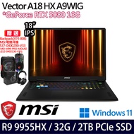《MSI 微星》Vector A18 HX A9WIG-041TW(18吋QHD+/R9 9955HX/32G/2TB SSD/RTX5080)