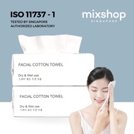 mixshop Disposable Facial Cotton Towel,  Makeup Remover Tissue, Towel, Large and Thick wipes