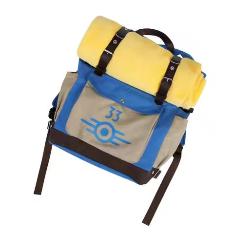 Vault 33 Backpack Blue Fall Cosplay Lucy Costume Accessory Canvas Bag