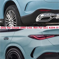 2Pcs Rear Bumper Aero Flicks Trim For Mercedes GLC C254 GLC43 GLC450 300 400e Coupe AMG Line 2023-20
