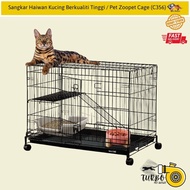 High Quality Cat Animal Cage / Pet Zoopet Cage (C356) - 762(L) X 10.8(W) X 60CM (H) - BLACK
