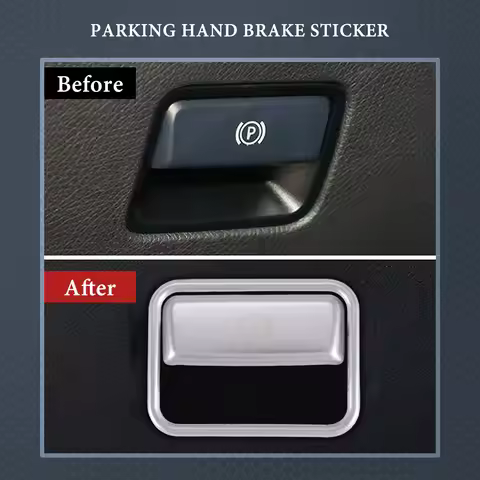 AA92-Car Parking Hand Brake Sticker P Button Brake Switch Frame Cover Trim For Benz ML350 GL450 AMG 