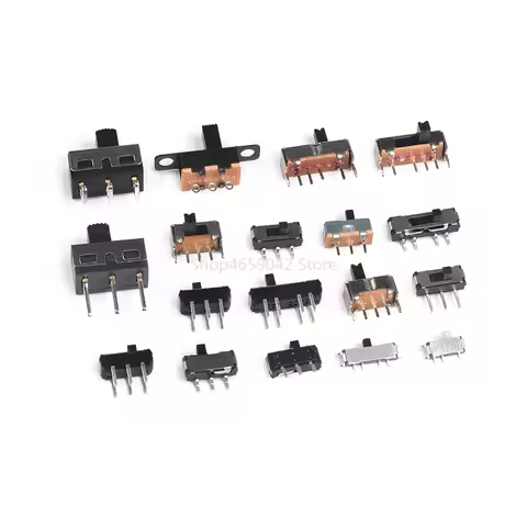 20pcs/lot Slide Switch Micro-Power Toggle Switch Horizontal Sliding Second Gear Third Gear Slide Swi