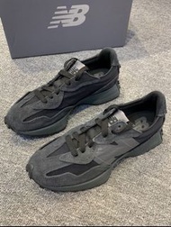 New Balance 327 牛皮織物 跑步鞋 黑色