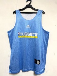 ✨Billion✨Adidas NBA  金塊隊 NUGGETS 雙面練習球衣，金屬光澤 （總冠軍）