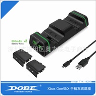 DOBE XBOX ONE/X/Slim Gamepad Cradle Charger Wireless Handle Dual Battery Charging Dock Set