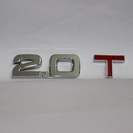 1 Piece 2.0T 3D Emblem 2.0 T Car Trunk Badge Sticker VW Rear Decal GTI