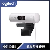 Logitech 羅技 BRIO 500 網路攝影機 - 珍珠白