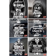 JDM Hella Style HF Low-Lying Modified Stickers Car Stickers Motorcycle Stickers Decals Reflective St