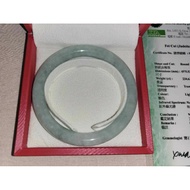 Original Jadeite Jade bangle with certificate &amp; receipt (Karat Gold)