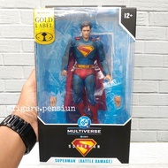 DC MULTIVERSE MCFARLANE TOYS GOLD LABEL SUPERMAN MOVIE 2025 DAVID CORENSWET BATTLE DAMAGE ACTION FIG