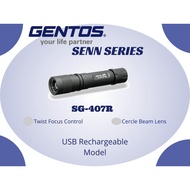 Flashlight Gentos Japan SG-407R SG 407R Twist Focus Control Flash Light