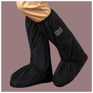รองเท้ากันน้ำ รองเท้ากันฝน ถุงคลุมเท้า รุ่นมีแผ่นรองพื้น พร้อมสายรัด กันน้ำ กันฝุ่น วัสดุเกรดพรีเมี่