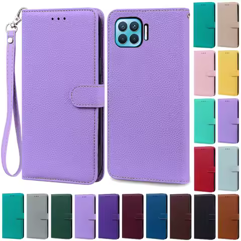 Reno4 Lite Reno 4Lite Case For OPPO Reno 4 Lite Case Silicone Soft Leather Wallet Flip Case For OPPO