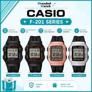 CASIO F-201WAM WATCH WOMAN WATCH UNISEX WATCH VINTAGE SERIES RETRO DIGITAL RESIN WATCH UNISEX JAM TA