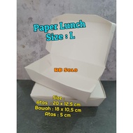 Paper Lunch Box Take Away Box Makan size L