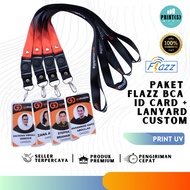 ID Card FLAZZ BCA & Lanyard Custom Paket Fullset [Flazz Saldo Nol],Lanyard lebar 2 cm